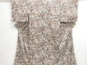 大正ロマン　紋錦紗流水に松草花模様着物